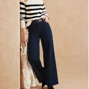 Banana republic high waist wide leg jeans 27/4 Petite